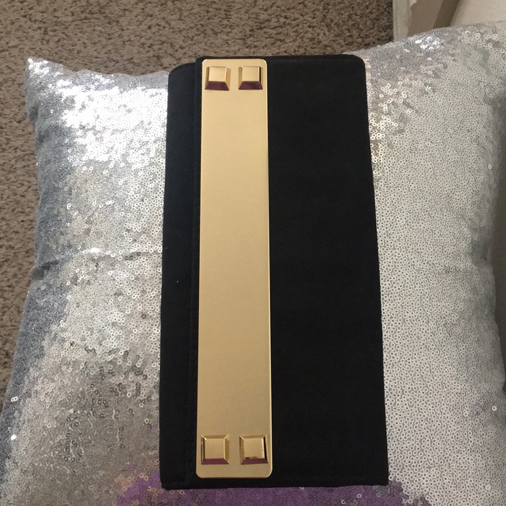 New Call it Spring Black Clutch